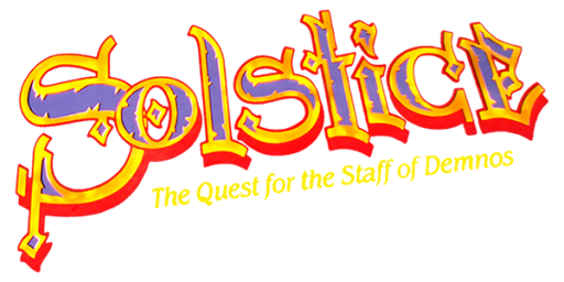 Solstice - The Quest for the Staff of Demnos (USA) logo
